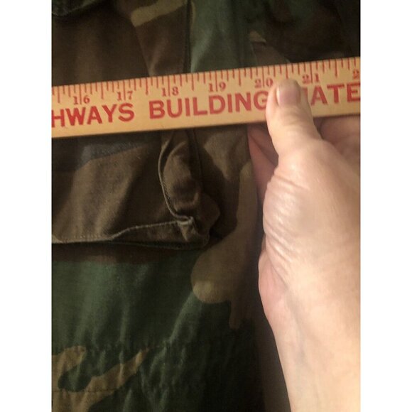 US Army Field Jacket Small Woodland Camo Cold Weather 8415-01-099-7831 + Liner - Picture 12 of 16